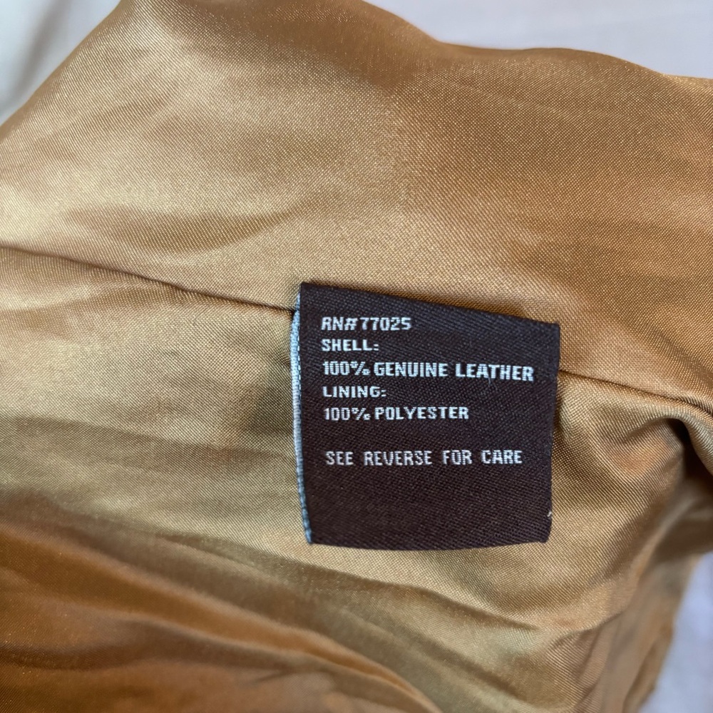 Women’s brown leather jacket Chi by Faichi size small-medium - Picture 4 of 8